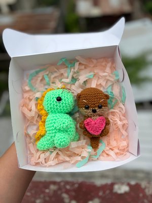 Dino y Osito Enamorados